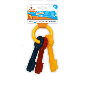 Nylabone Puppy Teething Keys Bacon (2 sizes)