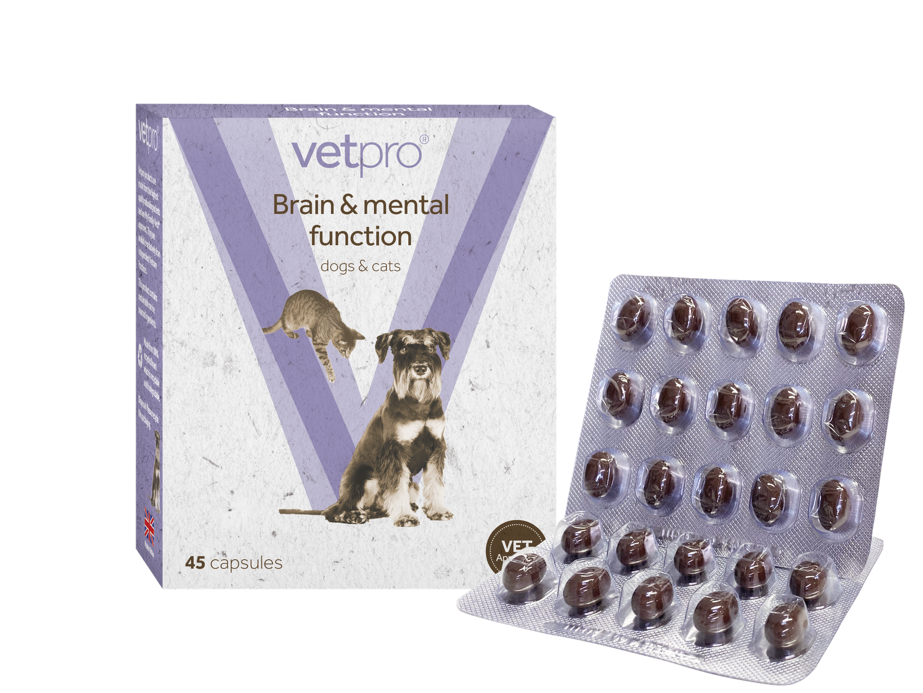 Vetpro Brain & Mental Function - 45 capsules