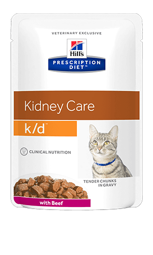 Hill's Prescription Diet k/d Cat Food with Beef