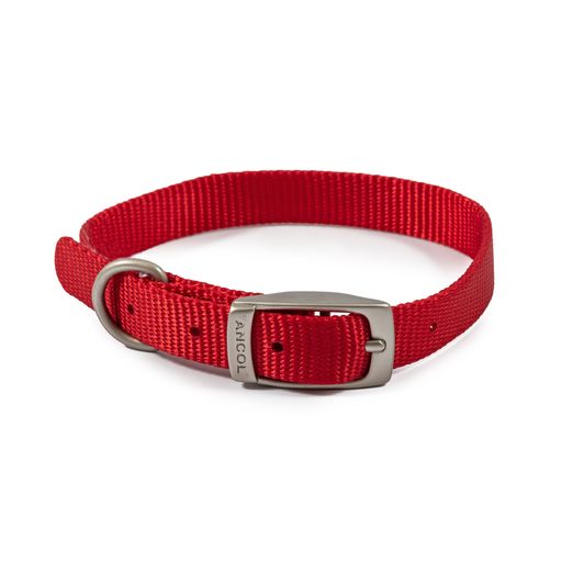 Viva Nylon Dog Collar Red