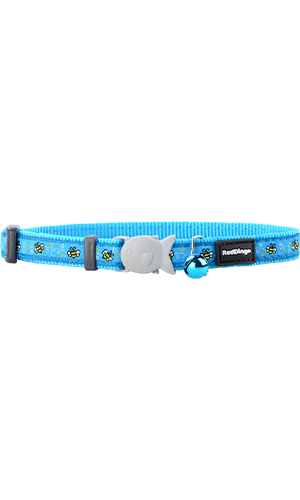 Red Dingo Bumble Bee Turquoise Cat Collar