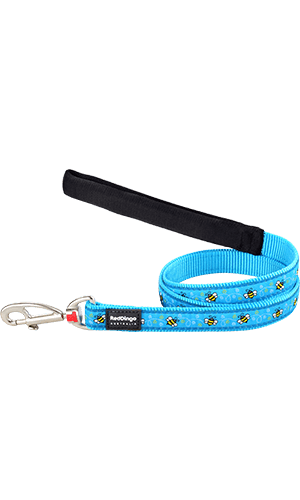 Red Dingo Bumble Bee Turquoise Dog Lead